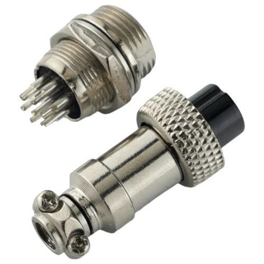 Авиационный разъем GX12 7Pin (штекер+гнездо)