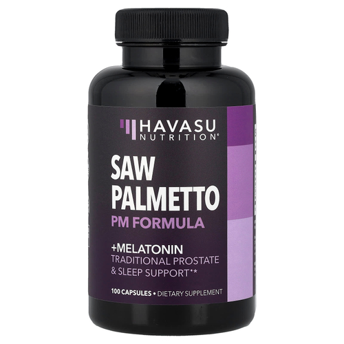 Havasu Nutrition, добавка с сереноей и мелатонином, 100 капсул