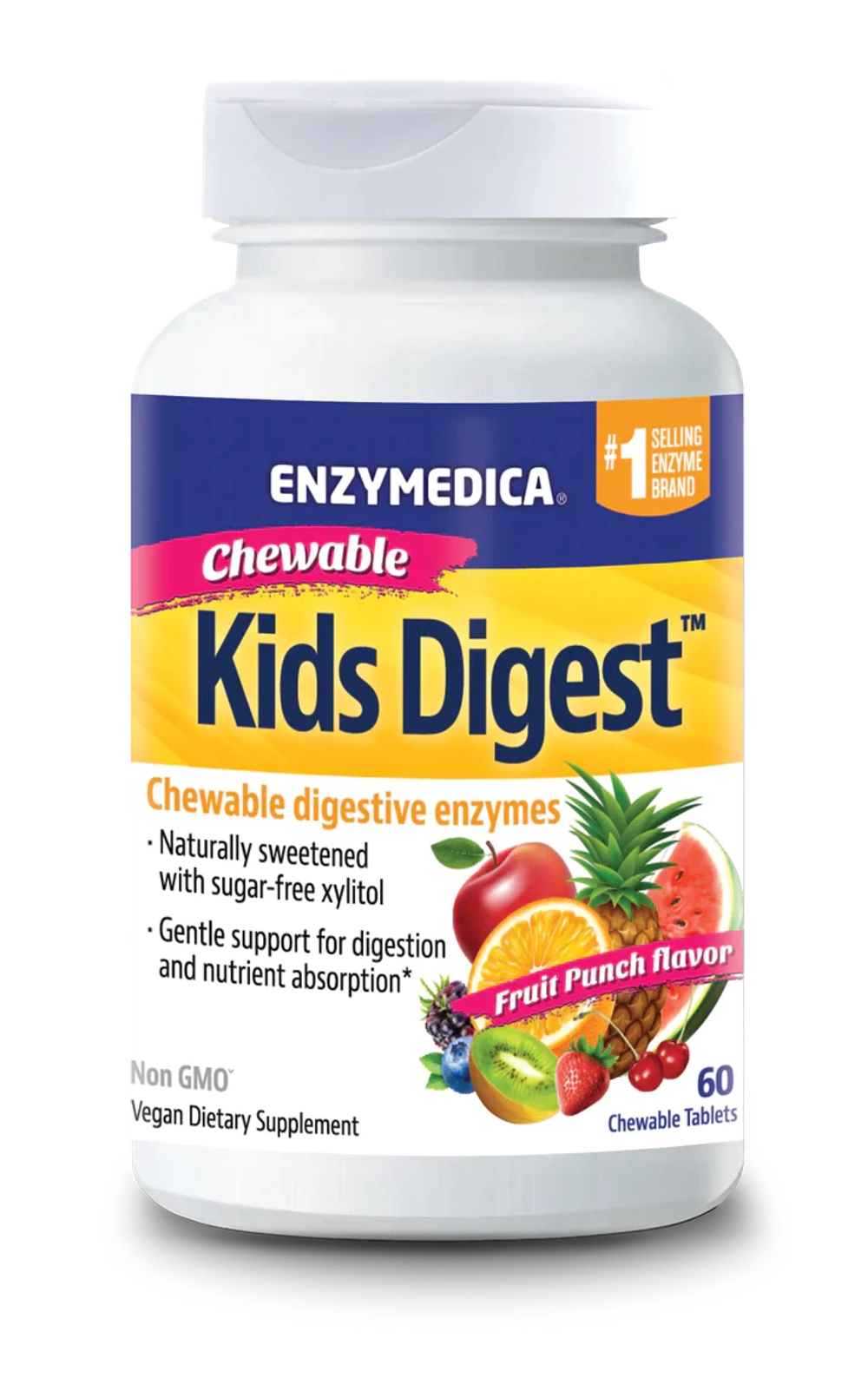 Kids Digest™ жевательные таблетки Enzymedica