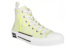 DIOR B23 High Top White Yellow Oblique