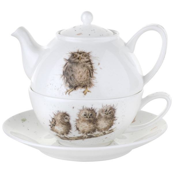 Набор чайный 300мл Эгоист Забавная фауна Совы Royal Worcester