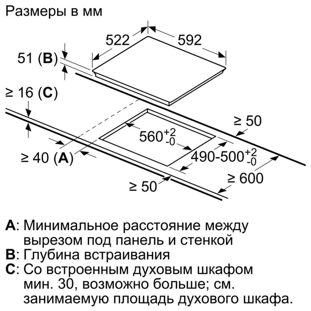 Встраиваемая варочная панель BOSCH PIE631HB1E