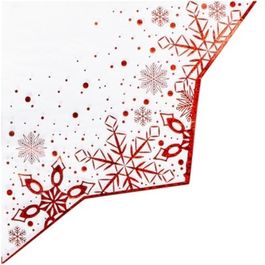 Салфетка фигурная Снежные Искры 33см 6шт