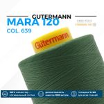 Нитка Gutermann Mara 120 (5000 метров), 1 боб., универсальная | 639 травяной
