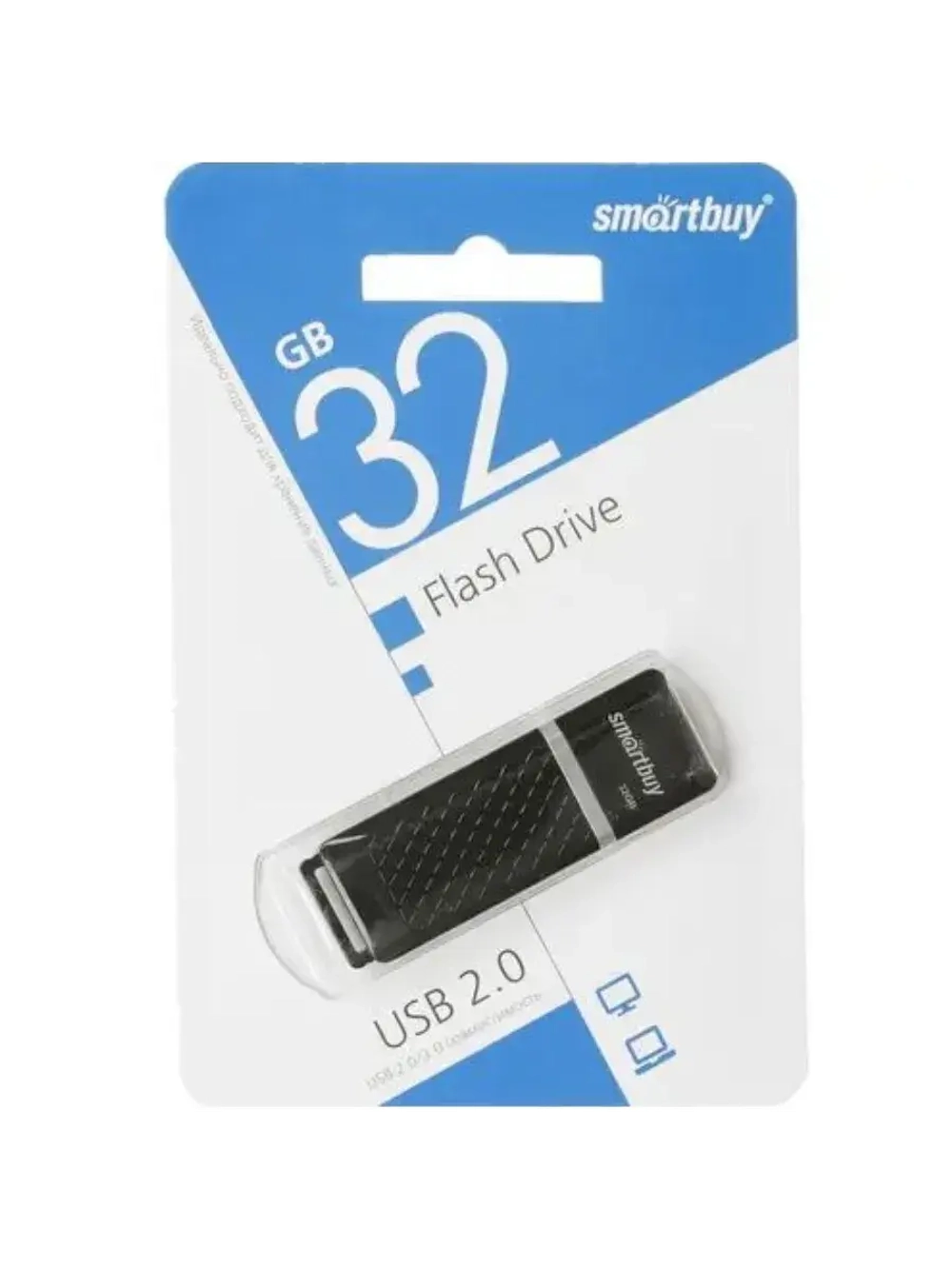 Память USB Flash 32 ГБ Quartz SB32GBQZ-K BLACK