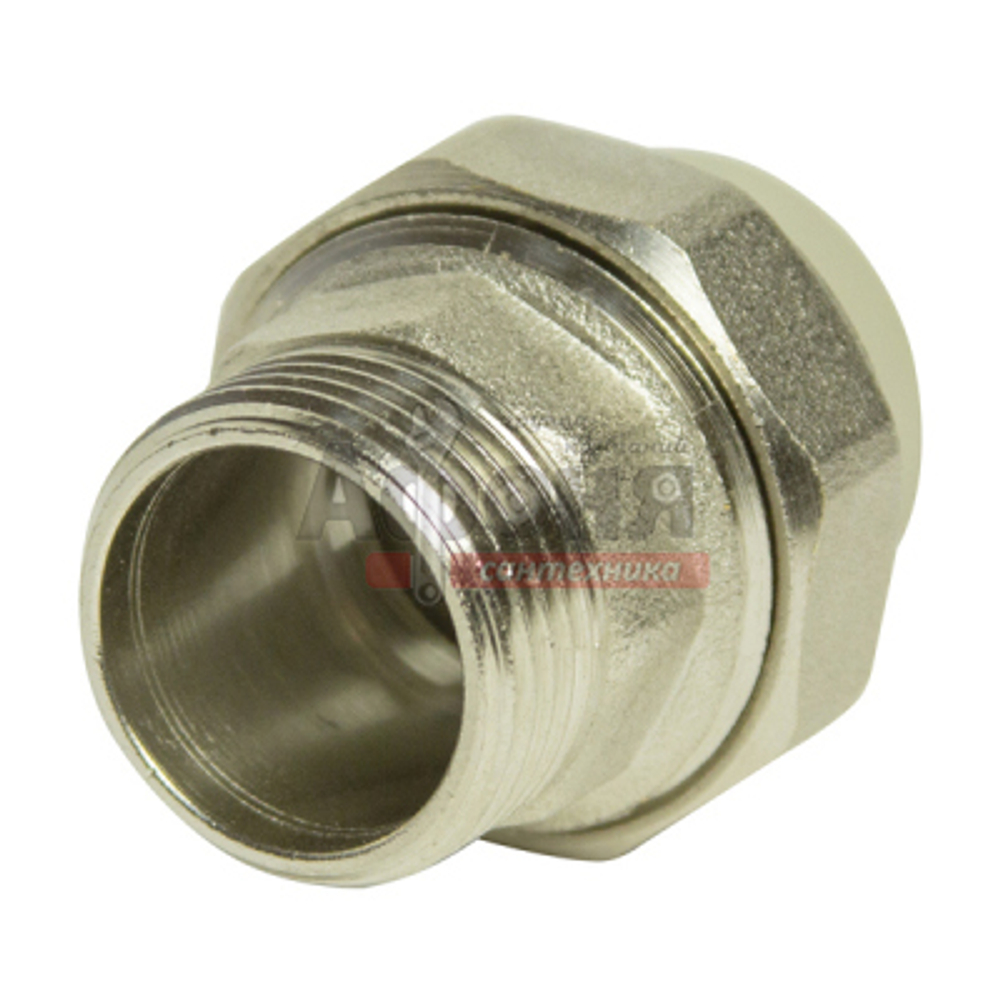Муфта комб. разъемная, нар 20х1/2'' VRT® СЕРЫЙ (Россия)