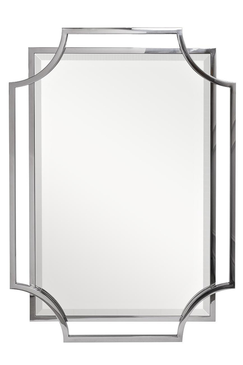 Зеркало Garda Decor прямоугольное в раме цвета хром