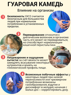 Ксантановая камедь E415, 200гр МилоБио