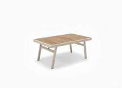 Комплект Isra Mini Seating Set. Диван + 2 Кресла + Столл. Алюминий, ироко. Поставка 45 дней.