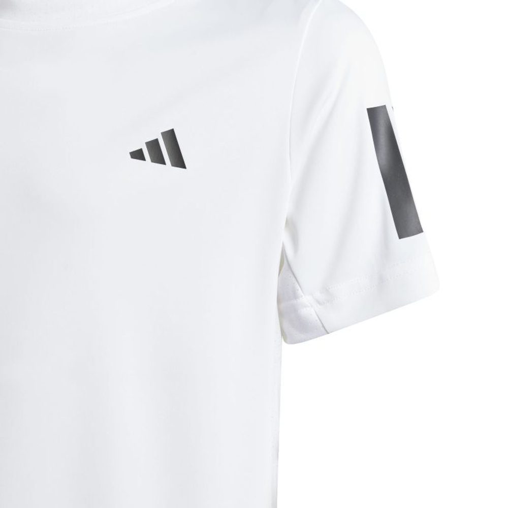 Футболка для мальчика теннисная Adidas Club Tennis 3-Stripes - white
