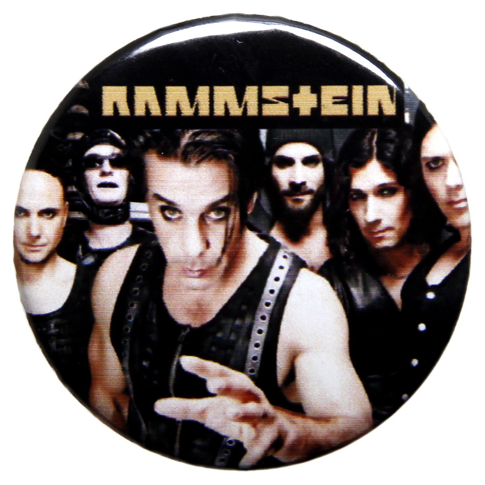 Значок металлический на булавке группы Rammstein