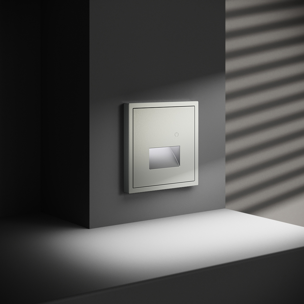 Подсветка светодиодная встраиваемая с датчиком, (сталь) Voltum S70 VLS070705