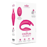 Розовый вибратор для пар The Couples Rabbit (Цвет: розовый)