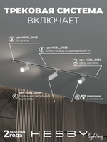 Комплект трековый Hesby Lighting Skylite No3 HSBL_kompl_S003_VI1W4K
