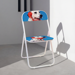Складной стул Seletti Dog Call Center, синий, белый