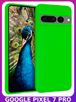 Мягкий Soft Touch чехол из силикона для GOOGLE PIXEL 7 PRO с бархатной подкладкой