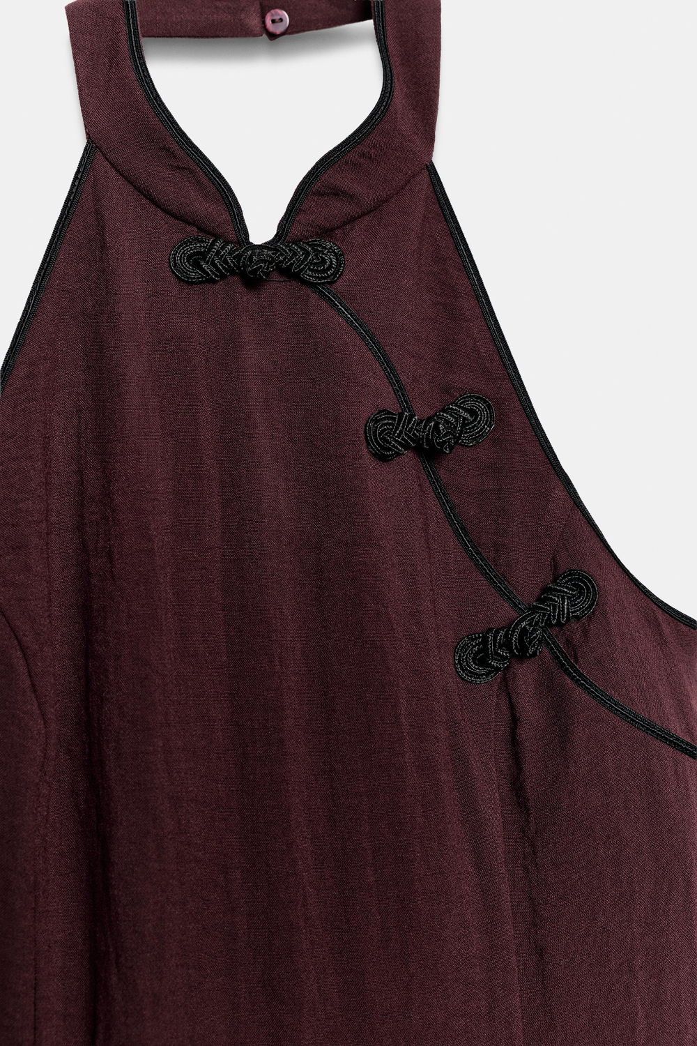 ПЛАТЬЕ-ХАЛТЕР С ДЕКОРАТИВНЫМИ ЗАСТЕЖКАМИ — ZARA