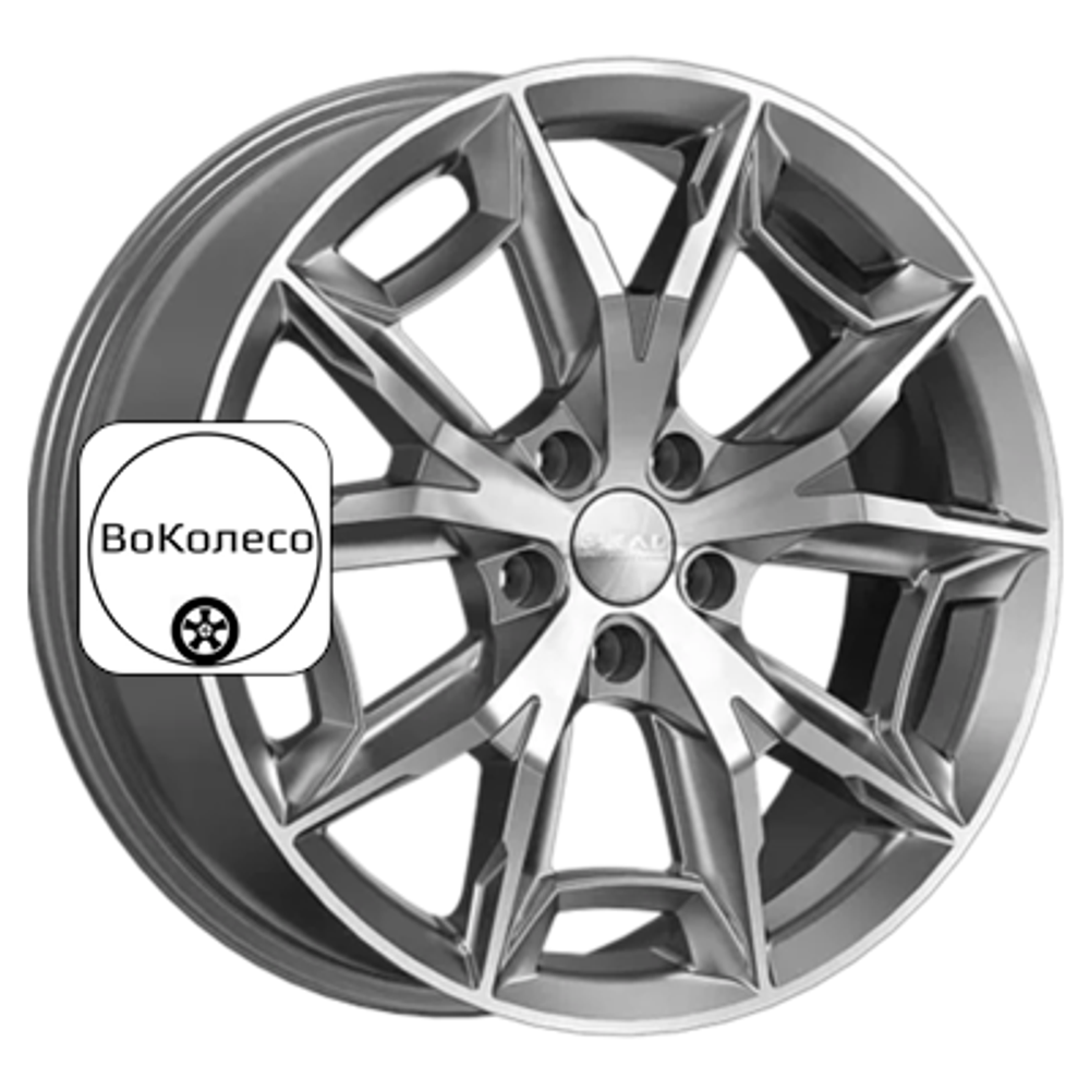 7,5x19/5x108 ET38 D60,1 Паркер (КЛ382) Алмаз графит СКАД