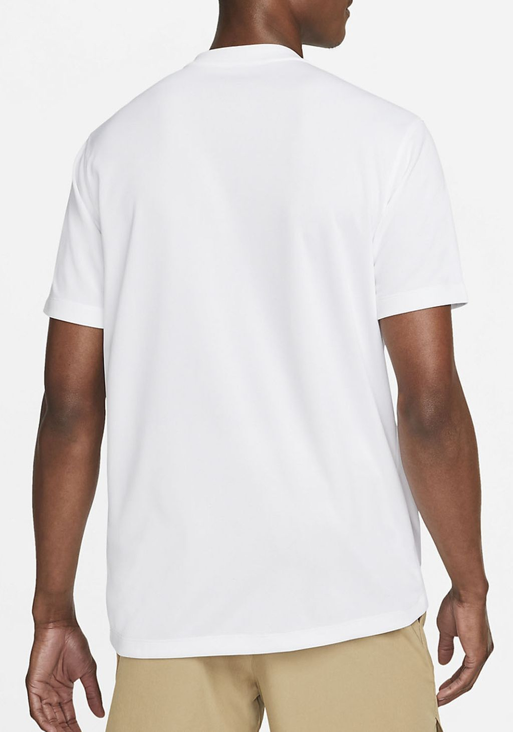 Мужское теннисное поло Nike Men's Court Dri-Fit Blade Solid Polo - белый