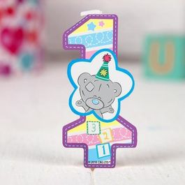Свеча в торт цифра 1 Me To You, цветком, 4 х 7 см