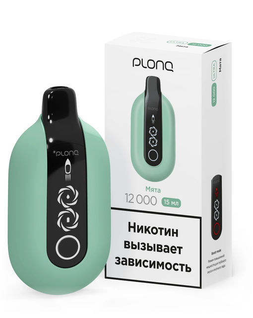 Одноразовый Pod Plonq ULTRA - Мята (12000 затяжек)