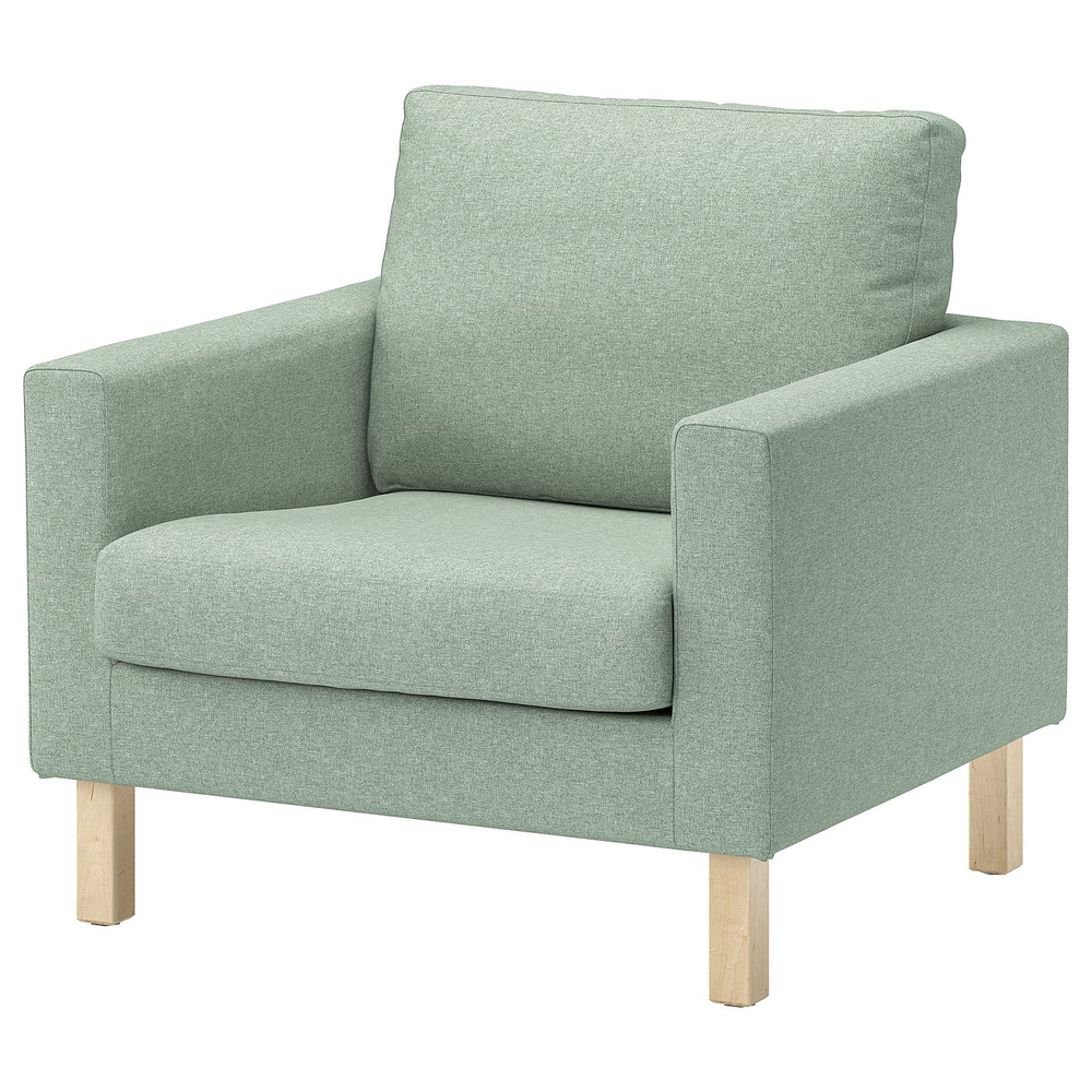 IKEA SALTSJÖBADEN  (ИКЕА САЛТШЁБАДЕН)  -  Чехол для кресла - Gunnared светло-зелёный