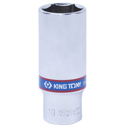 Головка торцевая глубокая шестигранная 3/8", 19 мм KING TONY 323519M