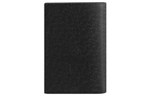 LOUIS VUITTON Leather Travel Passport Holder Unisex Black