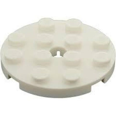 Lego 50шт Круглая Плитка 4х4 (белый) 4515347