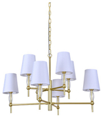 Подвесная люстра Newport CHELSY 4378/C mat.gold