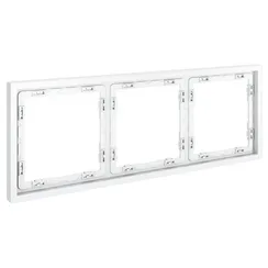 Рамка пластиковая на 3 поста Voltum S70 Белый матовый VLS100302