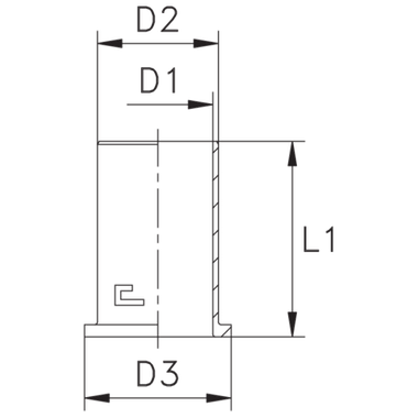 Втулка усиливающая DN 28 (без резьбы)