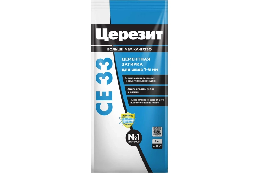 Затирка Церезит СE 33 жасмин №40 фольга 2 кг 1/12 48596 2092224