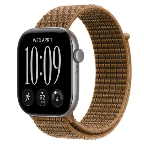 Умные часы Apple Watch Series 12 GPS, 46mm, Space Gray Aluminum Case with Light Umber Plaid Sport Loop