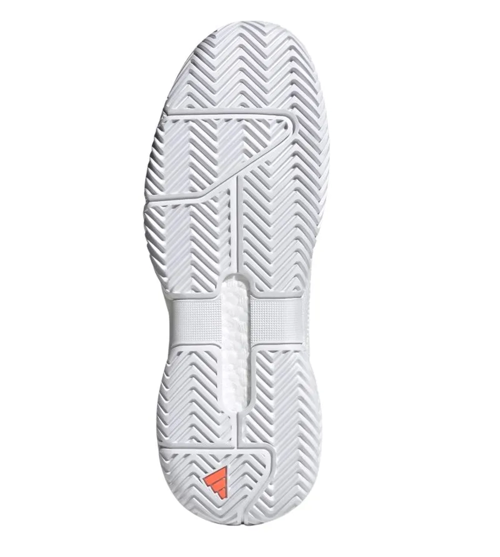 Теннисные кроссовки Adidas Solematch Control 2 M - cloud white/core black/lucid orange