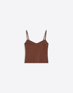 Женский облегающий топ на бретелях - BERSHKA
