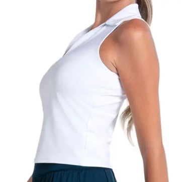 Женский топ теннисный Lucky in Love Club Tank - white