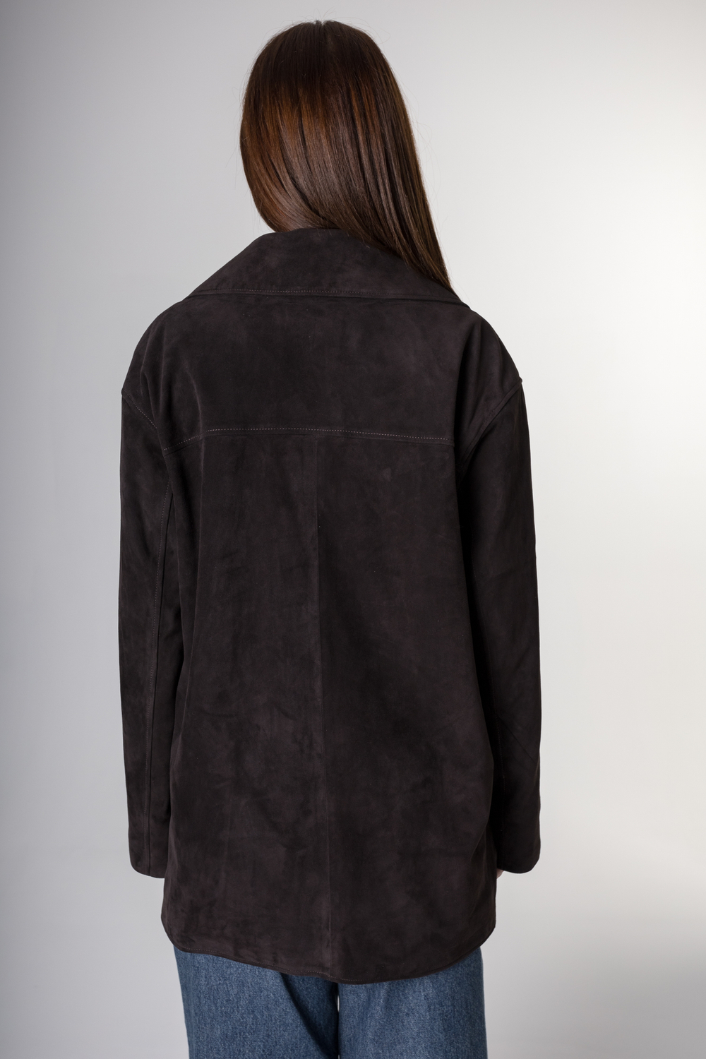 Рубашка из натуральной замши