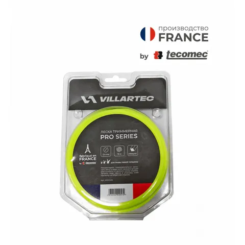 Леска для триммера квадратная 2,4 мм × 15 м VILLARTEC PRO by Tecomec, 260012415