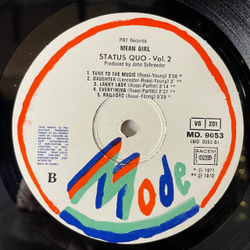 Винтажная виниловая пластинка LP Status Quo Vol.2 Mean Girl (Франция 1979)