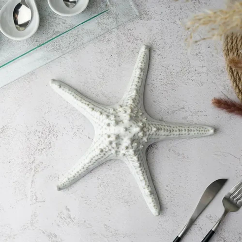 Блюдо для подачи 24 см h6 см для закусок Звезда Gray Starfish Frutti di Mare P.L. [1]