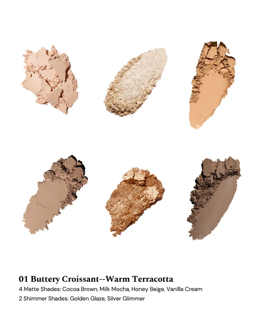 Палетка теней Flower Knows The Sweetie Bear 6-Color Makeup Palette - 01 Buttery Croissant