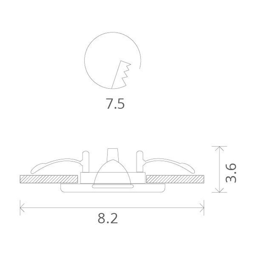 Встраиваемый светильник Arte Lamp AQUA A5440PL-1SS