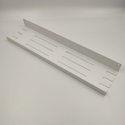 Полка MetaDec Holes настенная прямая, 40х10см белая, 1шт