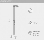 Душ уличный Arkema Quick Q325