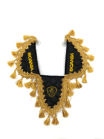 Вымпел тройной SCANIA (экокожа, черный с золотыми кисточками)
