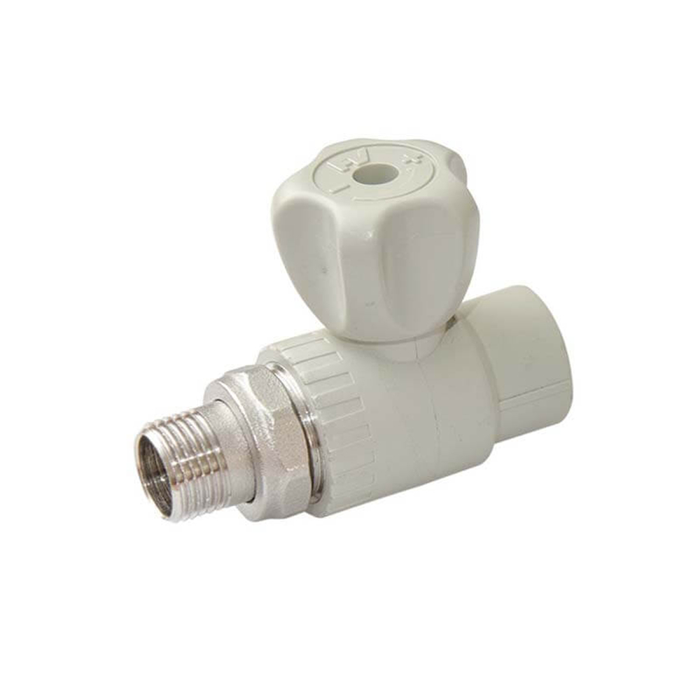 Кран шар.FV-plast  РР для радиаторов  20х1/2"  прямой заказ