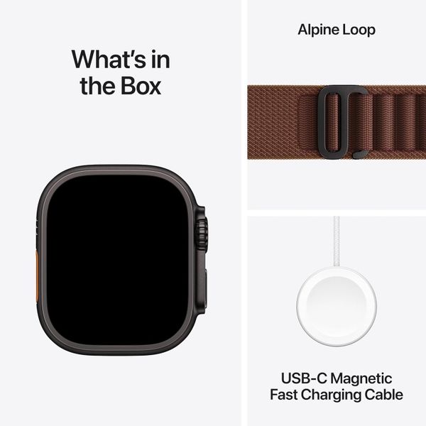 Умные часы Apple Watch Ultra 4 49 мм Black Titanium Case with Alpine Loop (S) Бордовый | Burgundy