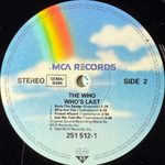 The Who ‎– Who's Last 2LP (Германия 1984г.)