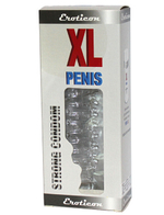 Насадка на пенис с изображением Фараона на головке из серии PENIS XL (Цвет: прозрачный)